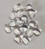 Natural White Topaz 4×6 mm Pear Cabochon – AAA Quality White Topaz Pear Cabochon 4x6mm