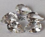 Natural White Topaz 5×8 mm Pear Faceted Cut – AAA Quality White Topaz Pear Faceted Cut 5x8mm