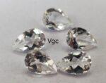 Natural White Topaz 5×8 mm Pear Faceted Cut – AAA Quality White Topaz Pear Faceted Cut 5x8mm