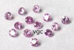 Natural Pink Sapphire 2mm Round Diamond Faceted Cut – AAA Quality Pink Sapphire Round Diamond Cut 2mm