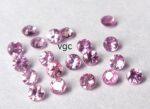 Natural Pink Sapphire 2.75 mm Round Diamond Faceted Cut – AAA Quality Pink Sapphire Round Diamond Cut 2.75mm
