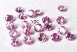 Natural Pink Sapphire 2.75 mm Round Diamond Faceted Cut – AAA Quality Pink Sapphire Round Diamond Cut 2.75mm