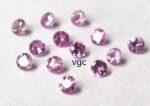Natural Pink Sapphire 2.75 mm Round Diamond Faceted Cut – AAA Quality Pink Sapphire Round Diamond Cut 2.75mm