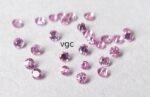 Natural Pink Sapphire 1 mm Round Diamond Faceted Cut – AAA Quality Pink Sapphire Round Diamond Cut 1mm