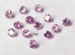 Natural Pink Sapphire 2mm Round Diamond Faceted Cut – AAA Quality Pink Sapphire Round Diamond Cut 2mm