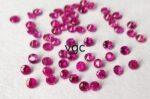 Natural Ruby 1 mm Round Diamond Faceted Cut – AAA Quality Ruby Round Diamond Cut 1mm