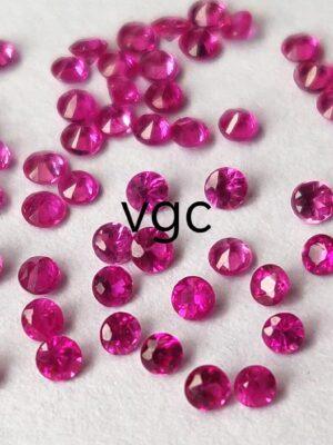 Natural Ruby 1 mm Round Diamond Faceted Cut – AAA Quality Ruby Round Diamond Cut 1mm