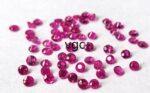 Natural Ruby 1 mm Round Diamond Faceted Cut – AAA Quality Ruby Round Diamond Cut 1mm