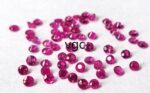 Natural Ruby 1 mm Round Diamond Faceted Cut – AAA Quality Ruby Round Diamond Cut 1mm