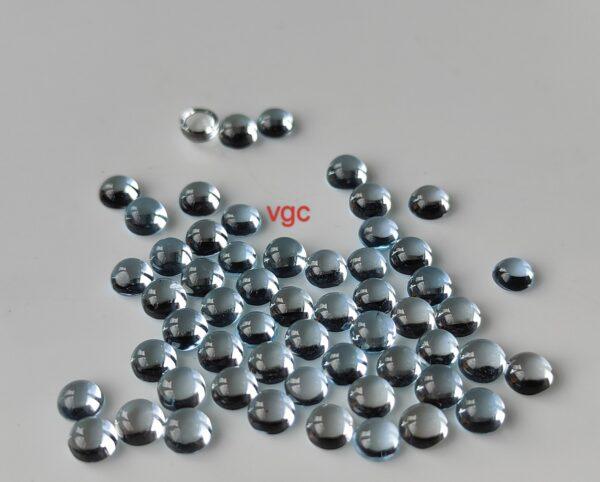 Natural Sky Blue Topaz 10 mm Round Cabochon – AAA Quality Sky Blue Topaz Round Cabochon 10mm