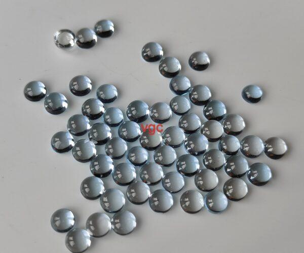 Natural Sky Blue Topaz 10 mm Round Cabochon – AAA Quality Sky Blue Topaz Round Cabochon 10mm