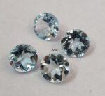 Natural Sky Blue Topaz 11 mm Round Faceted Cut – AAA Quality Sky Blue Topaz Round Faceted Cut 11mm