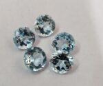 Natural Sky Blue Topaz 11 mm Round Faceted Cut – AAA Quality Sky Blue Topaz Round Faceted Cut 11mm