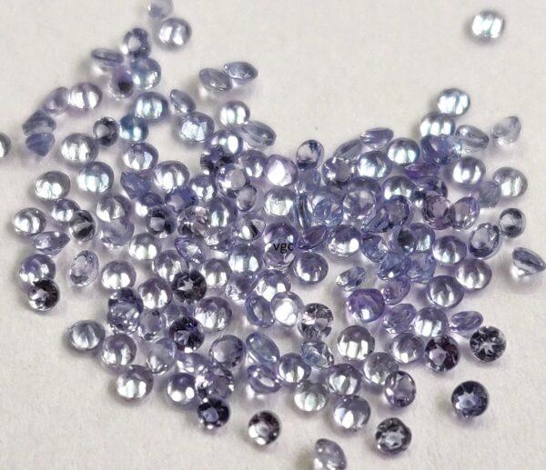 Natural Tanzanite 1 mm Round Cut Faceted – AAA Quality Tanzanite Round Faceted 1mm