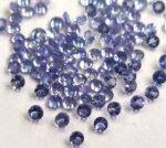 Natural Tanzanite 1 mm Round Cut Faceted – AAA Quality Tanzanite Round Faceted 1mm