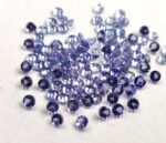 Natural Tanzanite 1 mm Round Cut Faceted – AAA Quality Tanzanite Round Faceted 1mm