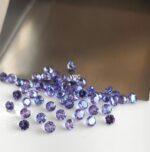 Natural Tanzanite 3 mm Round Cut Faceted – AAA Quality Tanzanite Round Faceted 3mm