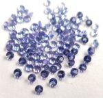 Natural Tanzanite 1 mm Round Cut Faceted – AAA Quality Tanzanite Round Faceted 1mm