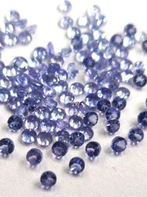 Natural Tanzanite 1 mm Round Cut Faceted – AAA Quality Tanzanite Round Faceted 1mm