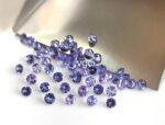 Natural Tanzanite 3 mm Round Cut Faceted – AAA Quality Tanzanite Round Faceted 3mm