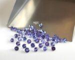 Natural Tanzanite 3 mm Round Cut Faceted – AAA Quality Tanzanite Round Faceted 3mm