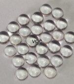 Natural White Topaz 6 mm Round Cabochon – AAA Quality White Topaz Round Cabochon 6mm