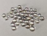 Natural White Topaz 4 mm Round Cabochon – AAA Quality White Topaz Round Cabochon 4mm