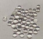 Natural White Topaz 4 mm Round Cabochon – AAA Quality White Topaz Round Cabochon 4mm