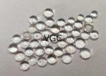 Natural White Topaz 4 mm Round Cabochon – AAA Quality White Topaz Round Cabochon 4mm