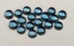 Natural London Blue Topaz 10 mm Round Cabochon – AAA Quality London Blue Topaz Round Cabochon 10mm
