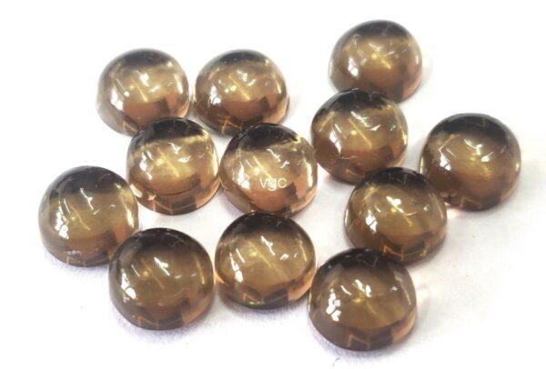 Natural Smoky Quartz 10 mm Round Cabochon – AAA Quality Smoky Quartz Round 10mm