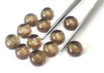 Natural Smoky Quartz 10 mm Round Cabochon – AAA Quality Smoky Quartz Round 10mm