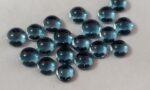 Natural London Blue Topaz 10 mm Round Cabochon – AAA Quality London Blue Topaz Round Cabochon 10mm