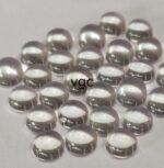 Natural White Topaz 6 mm Round Cabochon – AAA Quality White Topaz Round Cabochon 6mm