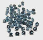 Natural London Blue Topaz 2.5 mm Round Faceted Cut – AAA Quality London Blue Topaz Round Faceted Cut 2.5mm
