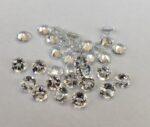 Natural White Topaz 3.5 mm Round Faceted Cut – AAA Quality White Topaz Round Faceted Cut 3.5mm