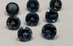Natural London Blue Topaz 6 mm Round Faceted Cut – AAA Quality London Blue Topaz Round Faceted Cut 6mm
