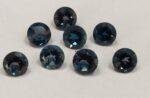 Natural London Blue Topaz 6 mm Round Faceted Cut – AAA Quality London Blue Topaz Round Faceted Cut 6mm