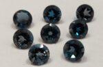 Natural London Blue Topaz 6 mm Round Faceted Cut – AAA Quality London Blue Topaz Round Faceted Cut 6mm