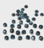 Natural London Blue Topaz 1 mm Round Faceted Cut – AAA Quality London Blue Topaz Round Faceted Cut 1mm