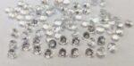 Natural White Topaz 2.5 mm Round Faceted Cut – AAA Quality White Topaz Round Faceted Cut 2.5mm