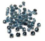 Natural London Blue Topaz 2.5 mm Round Faceted Cut – AAA Quality London Blue Topaz Round Faceted Cut 2.5mm