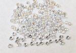 Natural White Topaz 1 mm Round Faceted Cut – AAA Quality White Topaz Round Faceted Cut 1mm