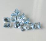 Natural Sky Blue Topaz 10 mm Square Faceted Cut – AAA Quality Sky Blue Topaz Square Faceted Cut 10mm