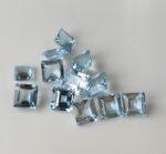 Natural Sky Blue Topaz 10 mm Square Faceted Cut – AAA Quality Sky Blue Topaz Square Faceted Cut 10mm