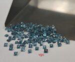 Natural London Blue Topaz 2 mm Square Faceted Cut – AAA Quality London Blue Topaz Square Faceted Cut 2mm