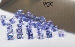 Natural Tanzanite 3 mm Square Cut Faceted – AAA Quality Tanzanite Square Faceted 3mm