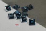 Natural London Blue Topaz 4 mm Square Faceted Cut – AAA Quality London Blue Topaz Square Faceted Cut 4mm