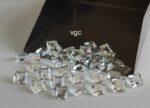 Natural White Topaz 3 mm Square Faceted Cut – AAA Quality White Topaz Square Faceted Cut 3mm