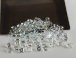 Natural White Topaz 3 mm Square Faceted Cut – AAA Quality White Topaz Square Faceted Cut 3mm